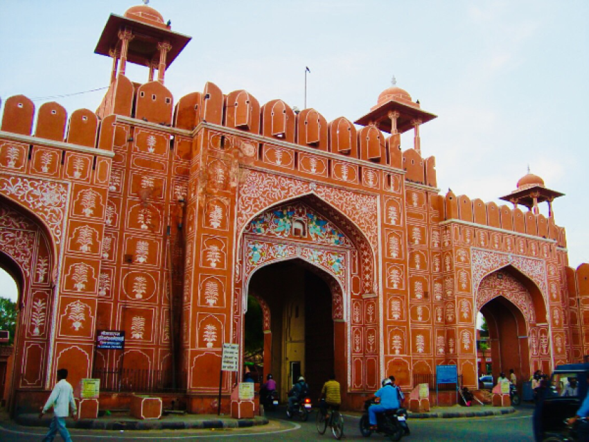 The pink city of Jaipur