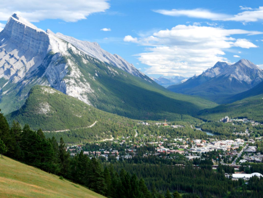 View of the village of Banff
