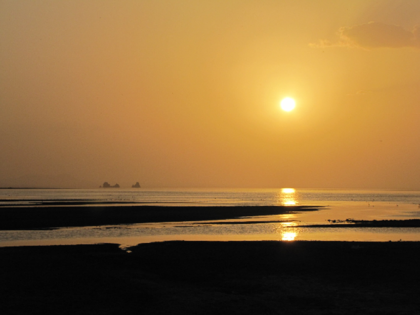 Sunset at Lac Abbé